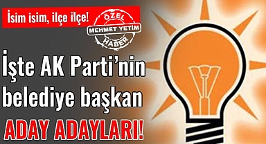 İşte Şanlıurfa'da resmi olarak başvuran Belediye Başkan Aday Adayları