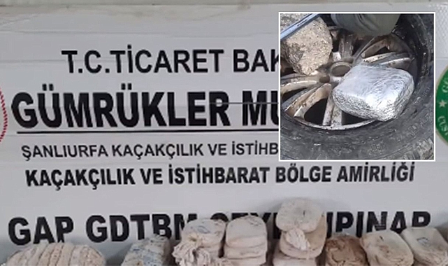 Lastik içerisine gizlediler! Ceylanpınar sınırında yakalandı!