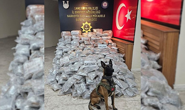 Urfa'da dev uyuşturucu operasyonu! Yüzlerce kilo ele geçirildi!
