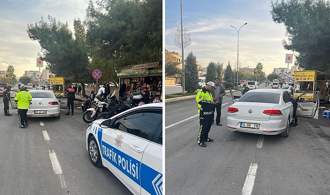 Urfa’da ekipler denetim yaptı! 5 araç trafikten men edildi!