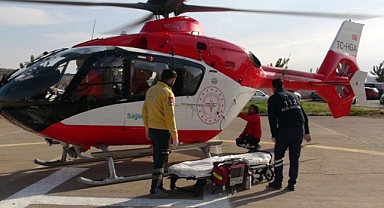Ambulans helikopterle Şırnak'tan Urfa'ya sevk edildi!