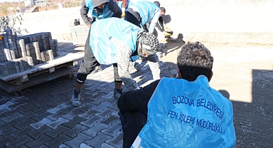 Bozova Belediyesi Üst Yapı Çalışmalarına Devam Ediyor