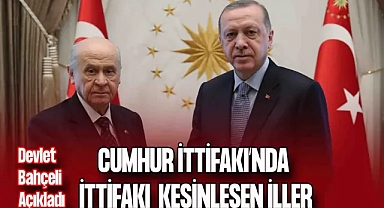 Cumhur İttifakı'nda İttifakı Kesinleşen İller Belli Oldu