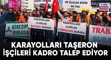 Karayolları taşeron işçileri kadro istiyor