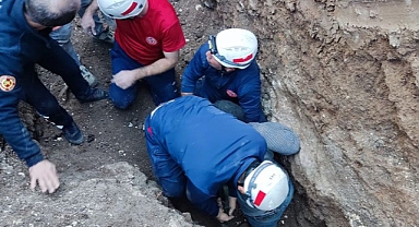 Urfa'da göçük altında kalan işçi son anda kurtarıldı!