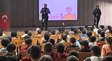 Urfa'daki öğrencilere polislerden ders!
