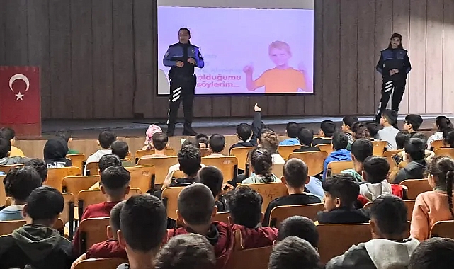 Urfa'daki öğrencilere polislerden ders!