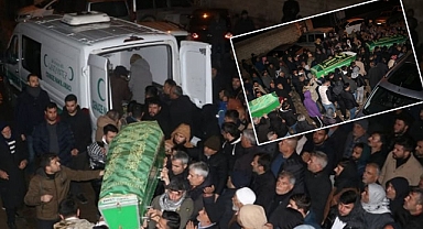 Cenazeleri Urfa’ya getirildi! Damat dehşetinde hayatını kaybedenler toprağa verildi!