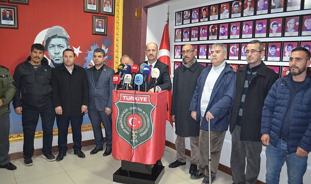 Türkiye Harp Malulü Gaziler Şehit Dul Ve Yetimleri Derneğin’den Basın Açıklaması