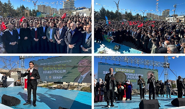 AK Parti Dargeçit Seçim Bürosu Açılışı Miting Havasında Gerçekleşti