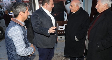 Başkan Ekinci esnaf ve vatandaşları ziyaret etti