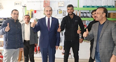 Başkan Yalçınkaya’dan Esnafa Seçim Ziyareti