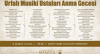 Büyükşehir’den Şanlıurfalı Ustaları Anma Gecesi