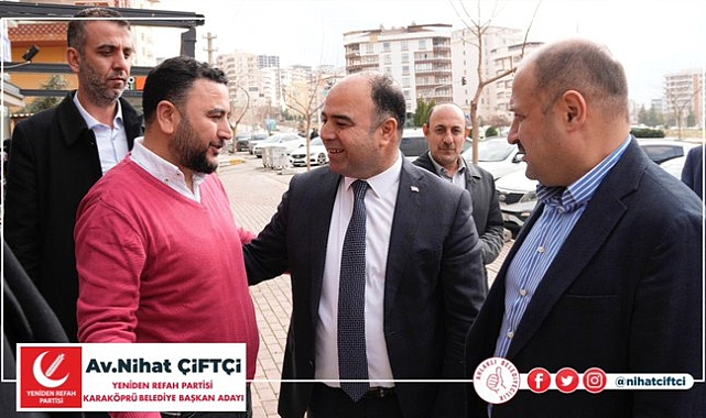 Nihat Çiftçi Karaköprü'de Adım Atmadık Yer Bırakmıyor