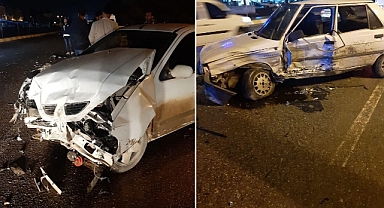 Şanlıurfa’da iki otomobil çarpıştı! 2 yaralı
