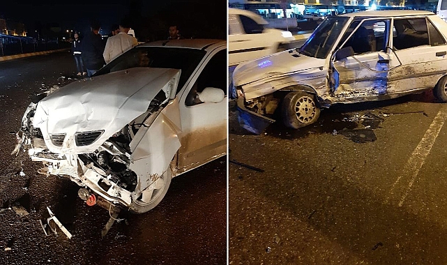 Şanlıurfa’da iki otomobil çarpıştı! 2 yaralı