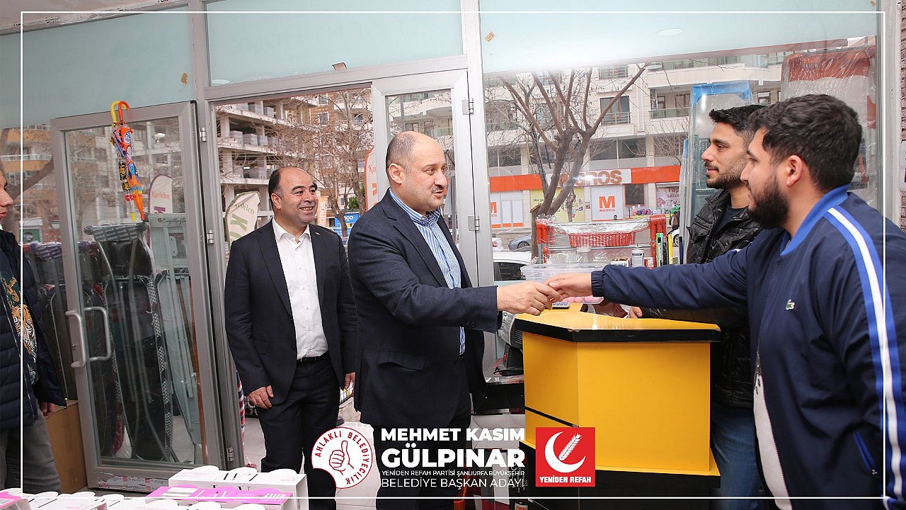 YRP Şanlıurfa Büyükşehir Belediye Başkanı Gülpınar Seçim Çalışmalarını Sürdürüyor