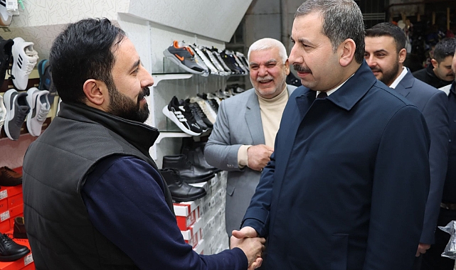 Başkan Baydilli 'den çarşı esnafına ziyaret