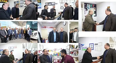 Başkan Ekinci'den otogar esnafına ziyaret