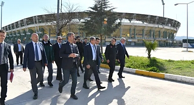 Büyük final öncesi Urfa'daki stadyumda inceleme