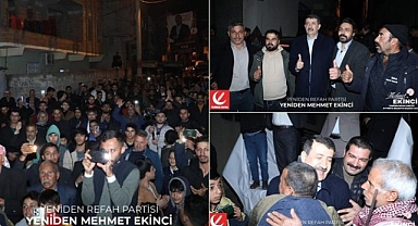 Eyyübiye’de Mehmet Ekinci’ye yoğun ilgi ve destekler sürüyor..