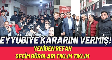 Eyyübiye Kararını Vermiş! Yeniden Refah Seçim Büroları Tıklım Tıklım