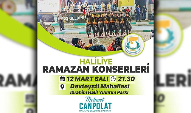 Haliliye'de Ramazan Konserleri başlıyor!