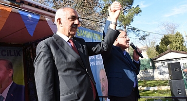 Hilvan'da Miting Gibi Seçim Bürosu Açılışı