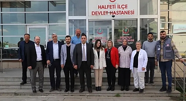 İl Sağlık Müdürü Solmaz Halfeti deki Sağlık tesislerini ziyaret etti