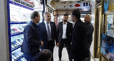 Saadet Partisi Şanlıurfa Büyükşehir Adayı Resul Bebe Pasaj Esnafını Ziyaret Etti