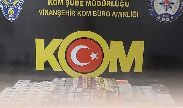 Urfa'nın ilçesinde çok miktarda kaçak sigara ele geçirildi!