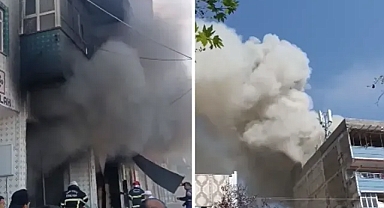 Urfa’nın ilçesindeki yangın korkuttu!