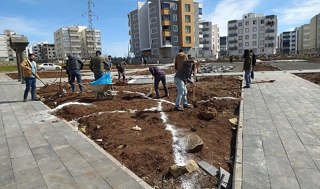 Yeni parkta hummalı çalışmalar sürüyor