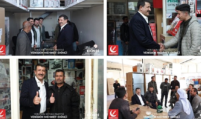 YRP Eyyübiye Adayı Ekinci'den Esnaf Ziyareti