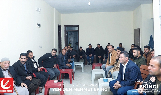 YRP Eyyübiye Belediye Başkan Adayı Mehmet Ekinci Ev Ziyaretlerini Sürdürüyor