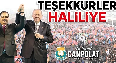 Başkan Canpolat'tan teşekkür mesajı!