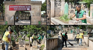 Büyükşehir’den Mezarlıklarda Bayram Temizliği