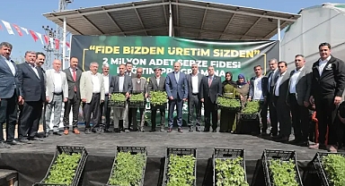 Büyükşehir üretti! Urfa'da 2 milyon fide çiftçilere dağıtıldı!