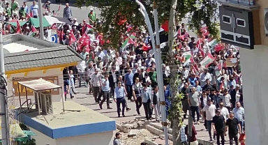 Şanlıurfa’da Gazze yürüyüşü!