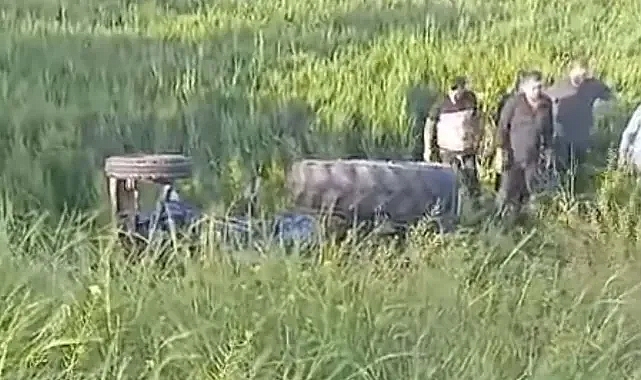 Şanlıurfa’da talihsiz kaza! Traktör devrildi, sürücü yaralandı!