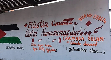 Urfa’daki meydana ‘Yahudilere ölüm’ yazıları yazıldı!