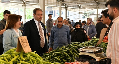 Vali Şıldak'tan pazar esnafına ziyaret!