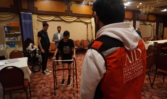 AID Uluslararası Doktorlar Derneği’nden Gazzeli yaralılara protez desteği
