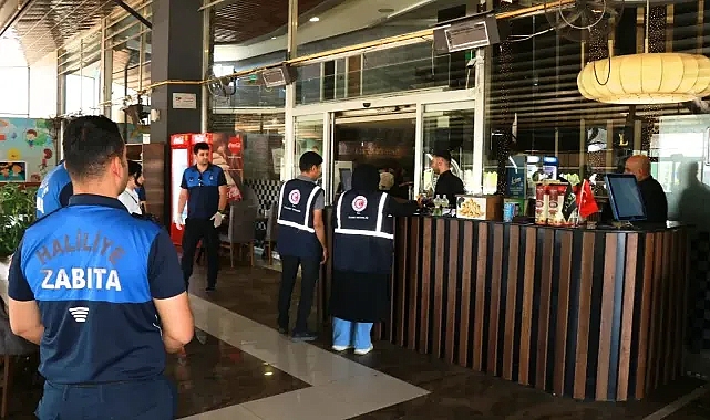 Haliliye’de market ve restoranlara sıkı denetim