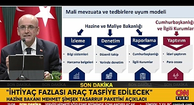 Kamuda tasarruf paketi açıklanıyor!