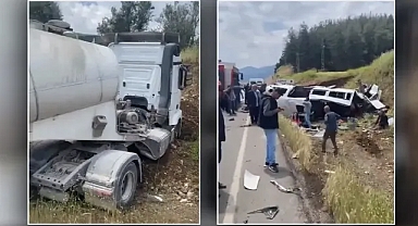 Otobüs ve tır çarpıştı: Çok sayıda ölü var