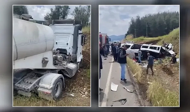 Otobüs ve tır çarpıştı: Çok sayıda ölü var
