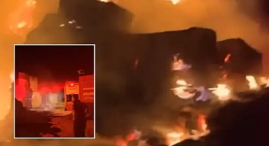 Şanlıurfa'da korku dolu anlar! Saman balyaları küle döndü!