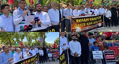 Şanlıurfa'da Sivil Toplum Kuruluşları İsrail'e Lanet Okudu