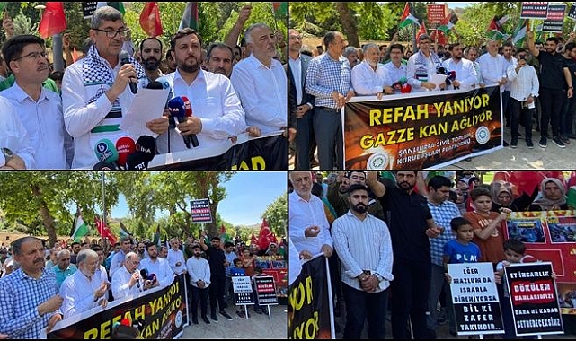 Şanlıurfa'da Sivil Toplum Kuruluşları İsrail'e Lanet Okudu